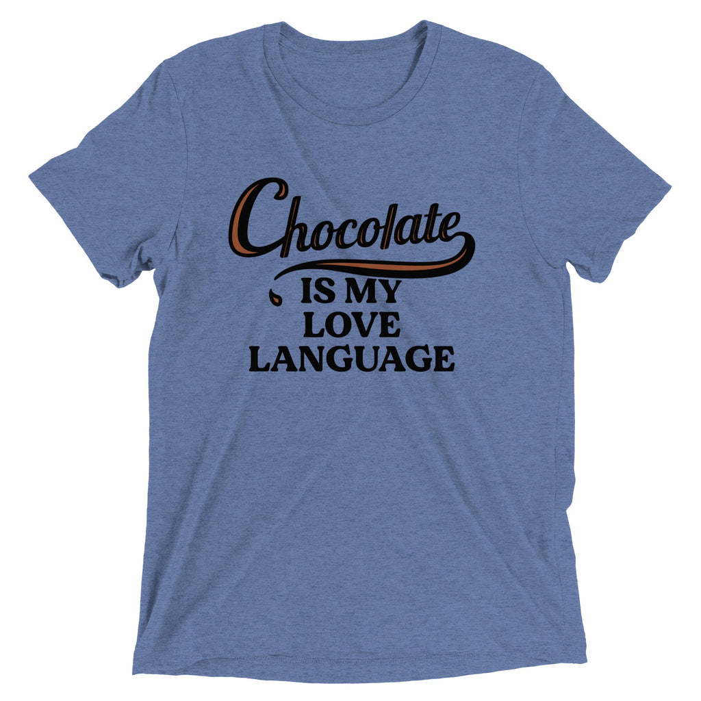 Chocolate Is My Love Language Men's Tri-Blend Tee product image 2