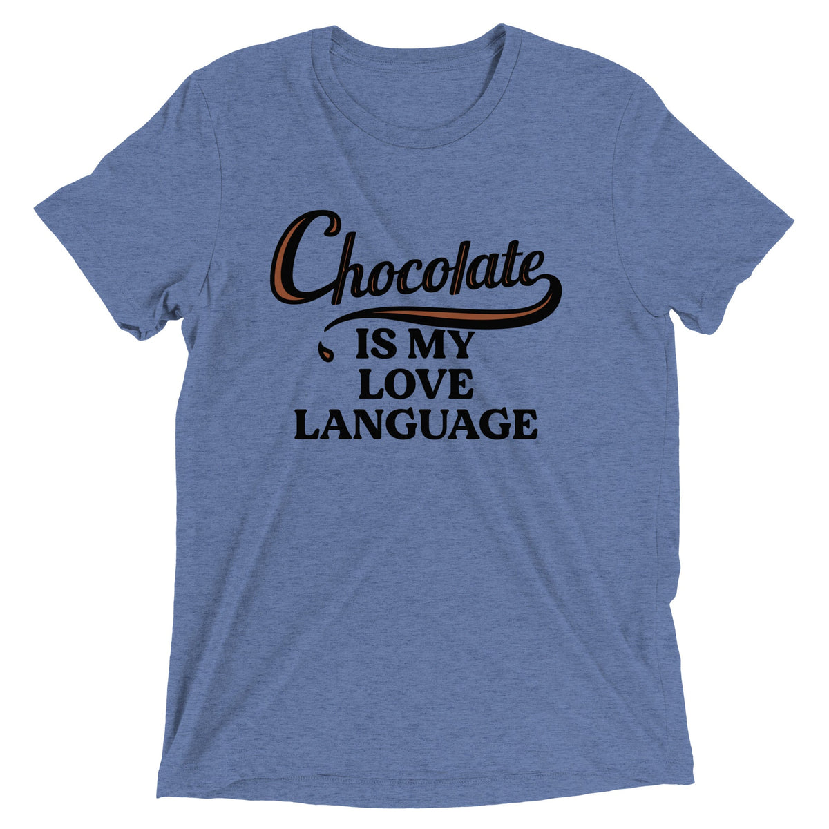 Chocolate Is My Love Language Men's Tri-Blend Tee product image 2