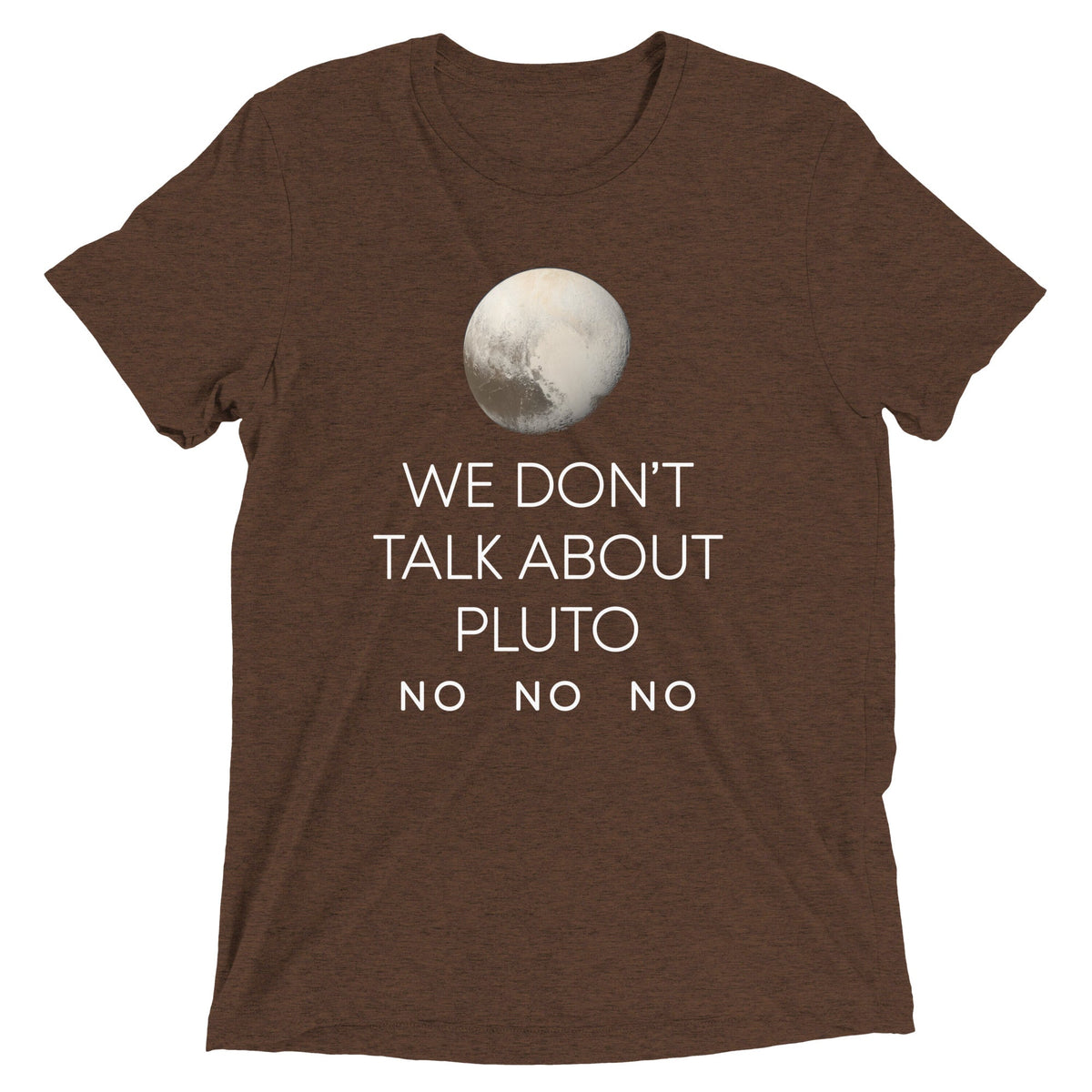 We Don't Talk About Pluto Men's Tri-Blend Tee product image 3