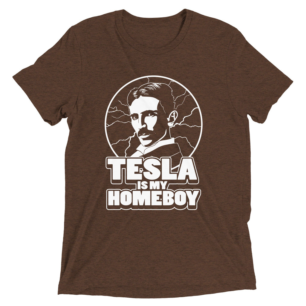 Tesla Is My Homeboy Men's Tri-Blend Tee product image 2