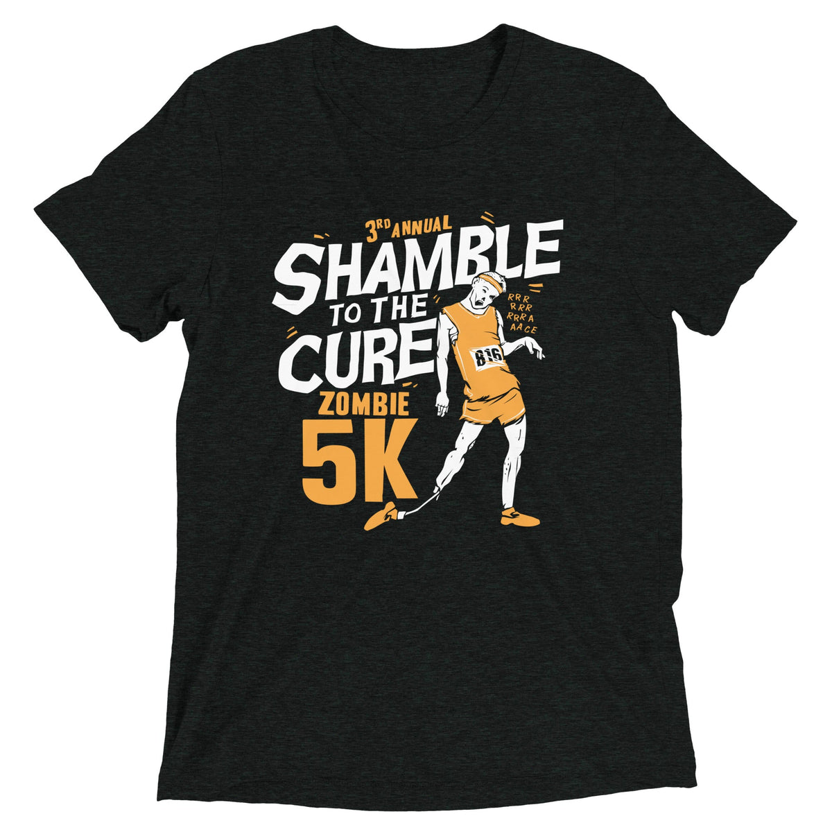Shamble To The Cure Zombie 5K Men's Tri-Blend Tee product image 2