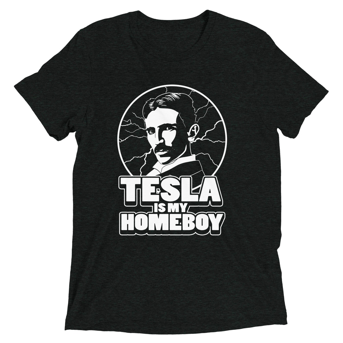 Tesla Is My Homeboy Men's Tri-Blend Tee product image 1