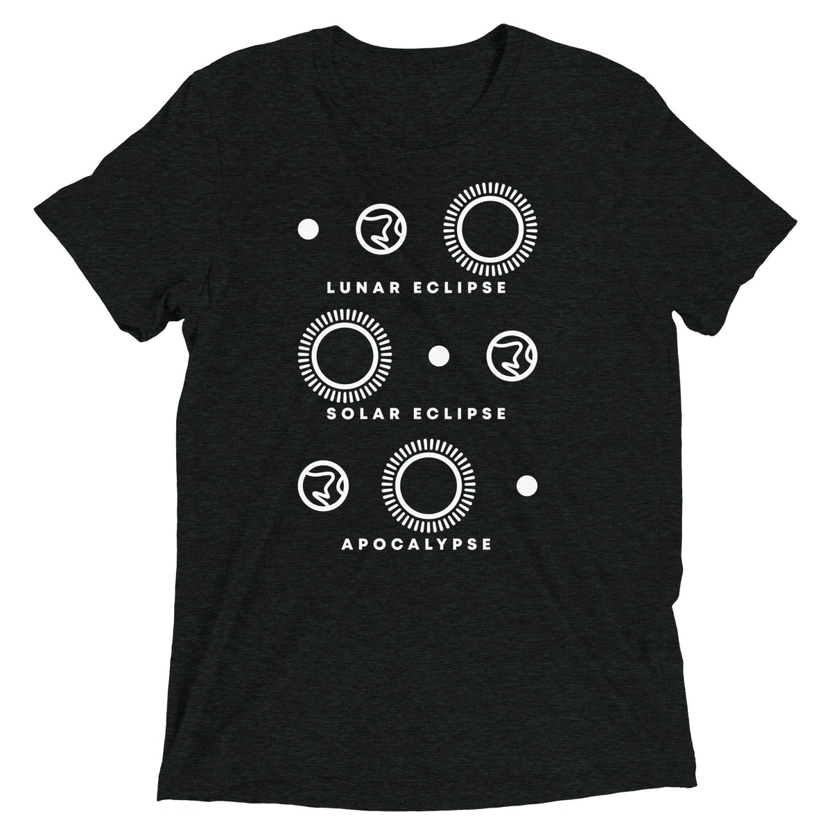 Lunar Eclipse Solar Apocalypse Men's Tri-Blend Tee product image 2