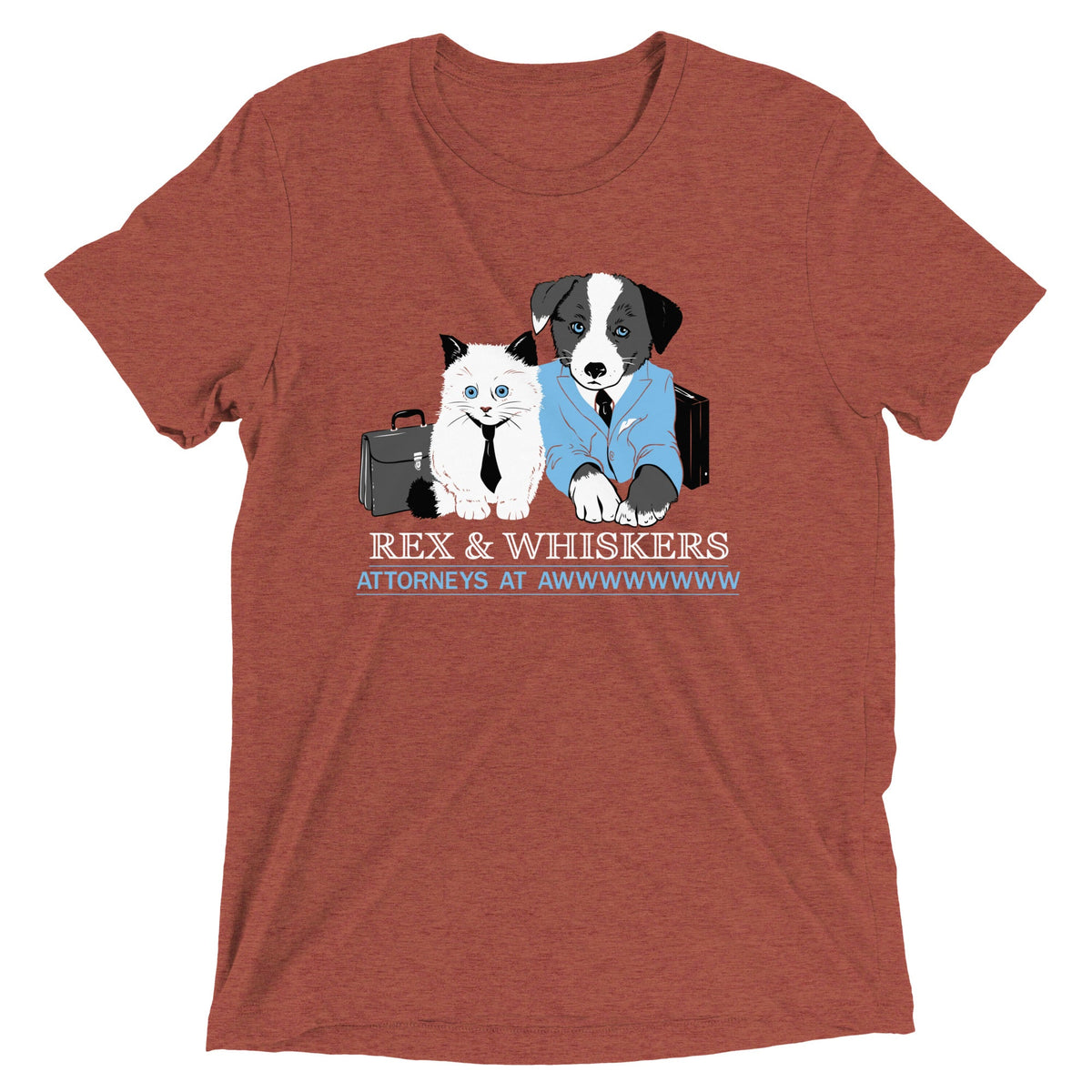 Rex and Whiskers Attorneys Men's Tri-Blend Tee product image 4