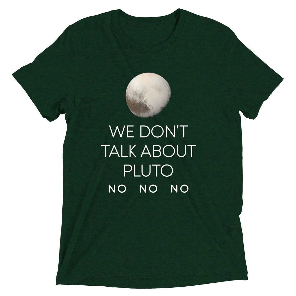 We Don't Talk About Pluto Men's Tri-Blend Tee product image 2