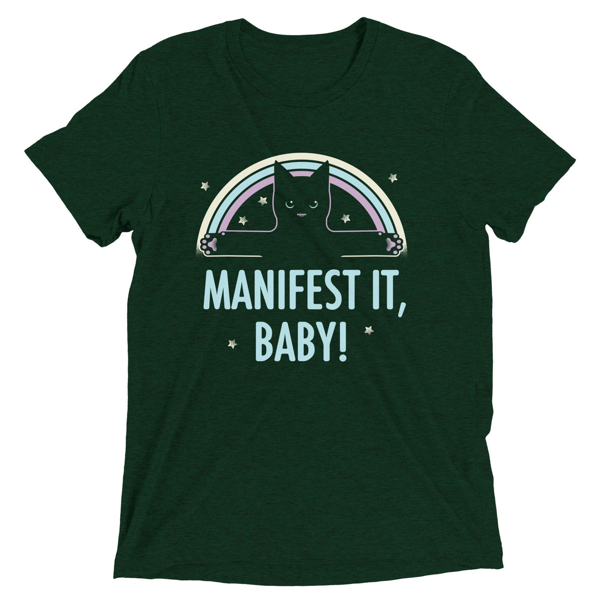 Manifest It, Baby! Men's Tri-Blend Tee product image 3