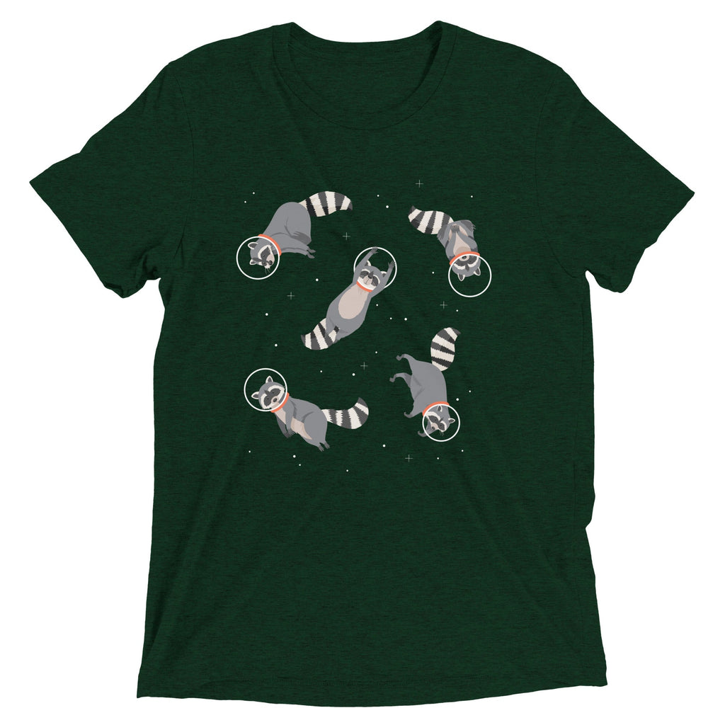 Raccoons In Space Men's Tri-Blend Tee product image 2