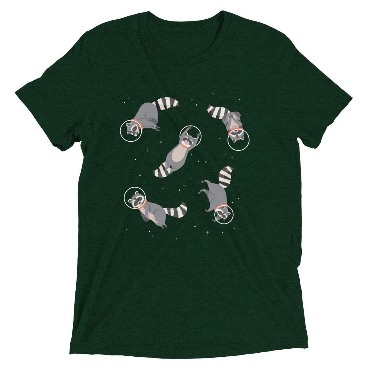 Raccoons In Space Men's Tri-Blend Tee product image 2