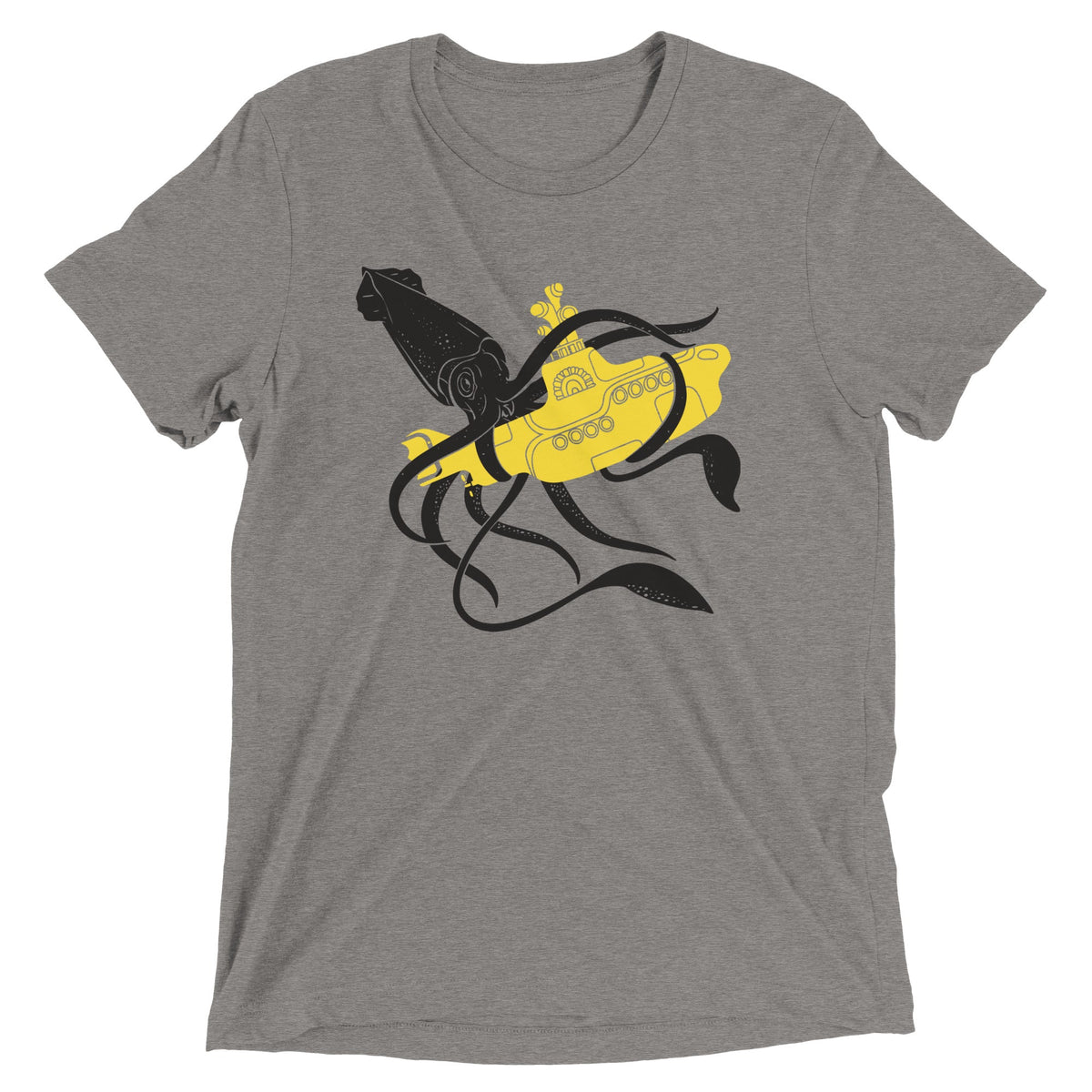 Squid Sub Battle Men's Tri-Blend Tee product image 6