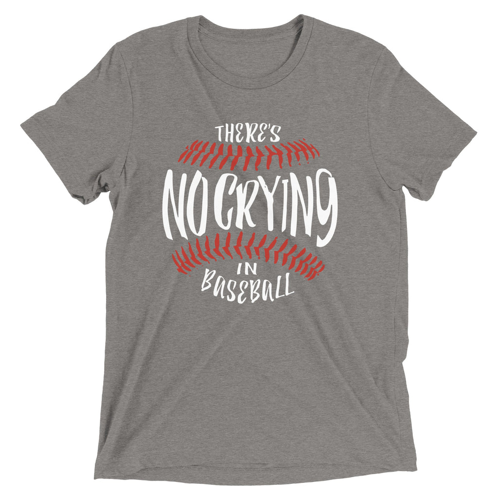 There's No Crying In Baseball Men's Tri-Blend Tee product image 1
