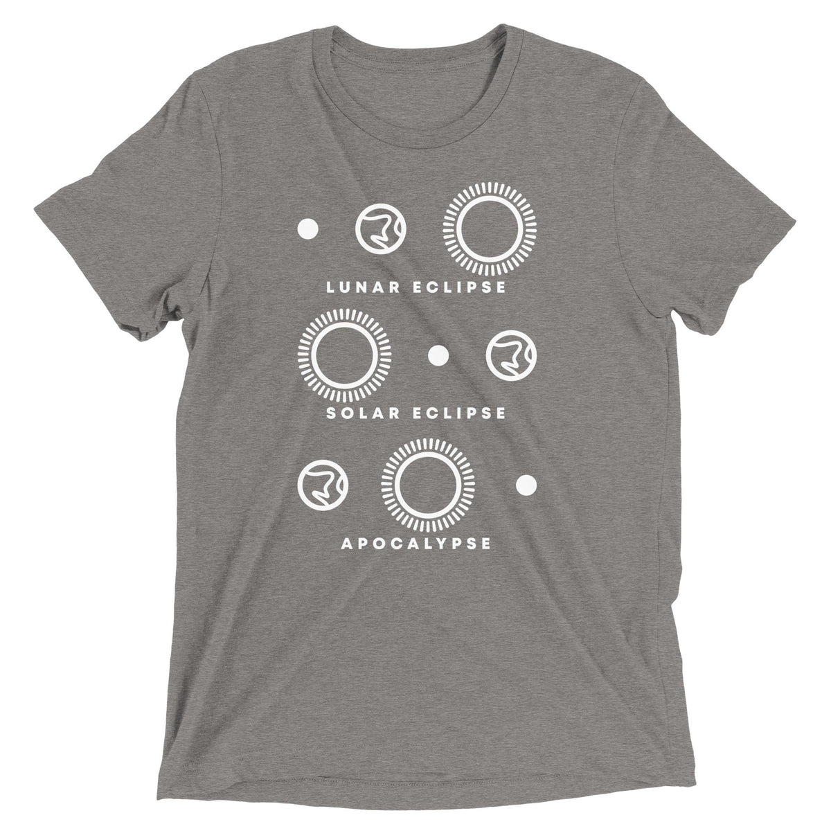 Lunar Eclipse Solar Apocalypse Men's Tri-Blend Tee product image 3