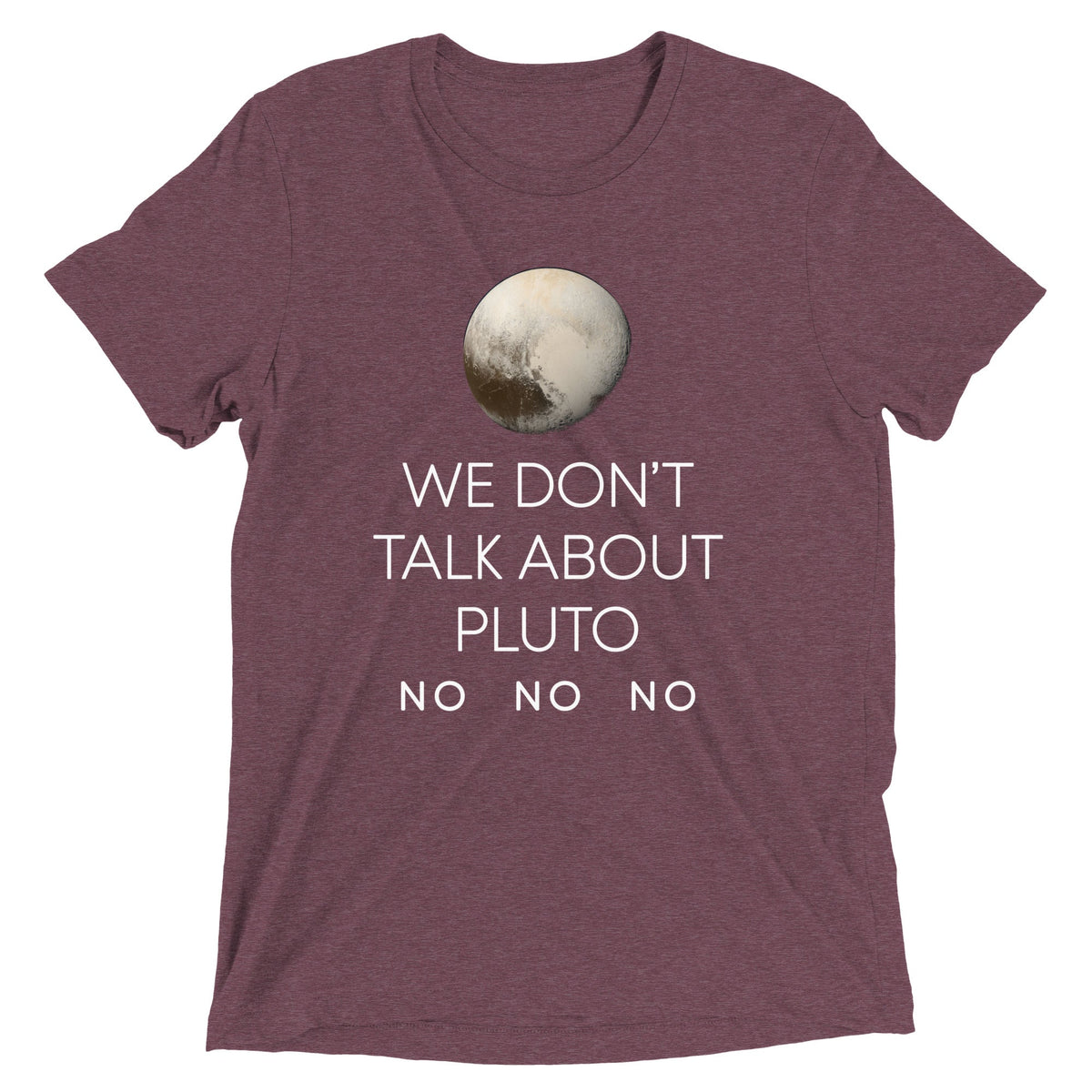 We Don't Talk About Pluto Men's Tri-Blend Tee product image 5