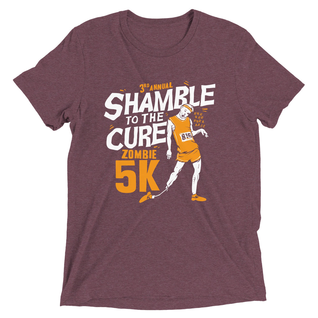 Shamble To The Cure Zombie 5K Men's Tri-Blend Tee product image 5