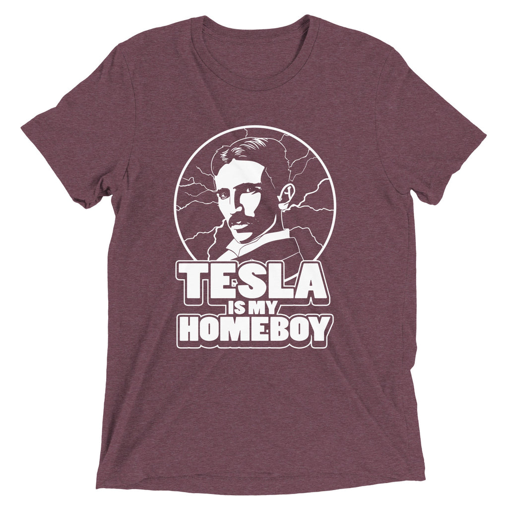 Tesla Is My Homeboy Men's Tri-Blend Tee product image 4