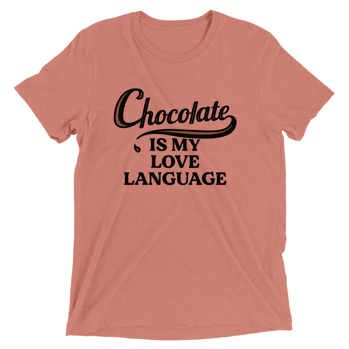 Chocolate Is My Love Language Men's Tri-Blend Tee product image 4