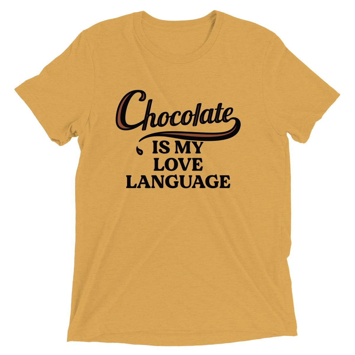 Chocolate Is My Love Language Men's Tri-Blend Tee product image 6