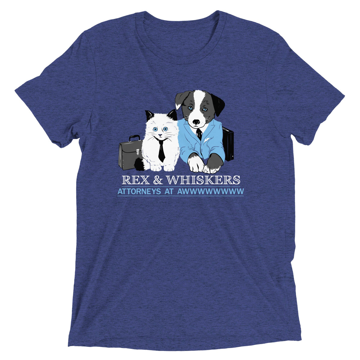 Rex and Whiskers Attorneys Men's Tri-Blend Tee product image 2