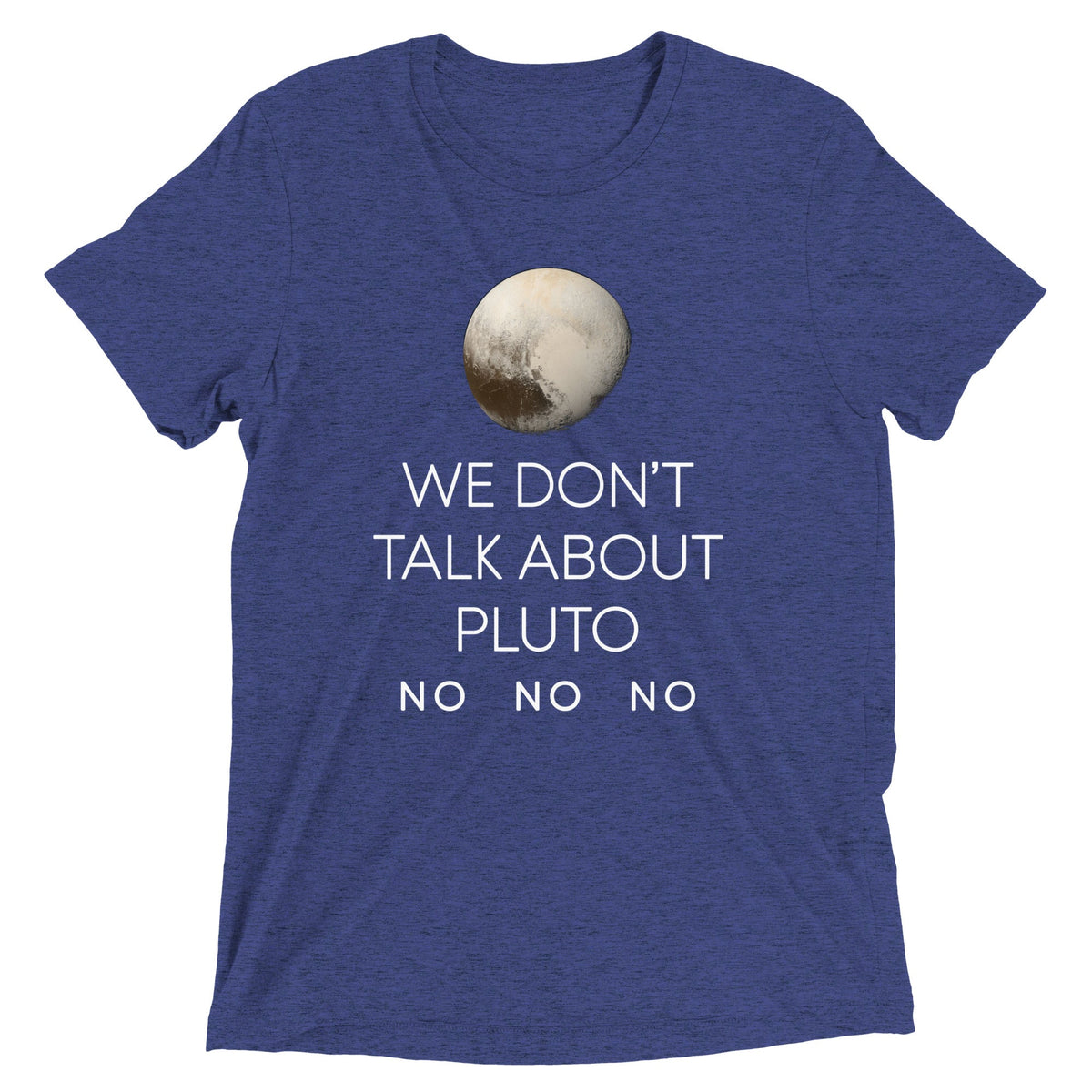 We Don't Talk About Pluto Men's Tri-Blend Tee product image 4