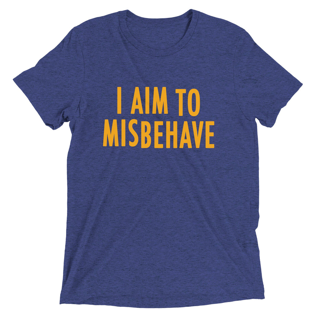 I Aim To Misbehave Men's Tri-Blend Tee product image 1