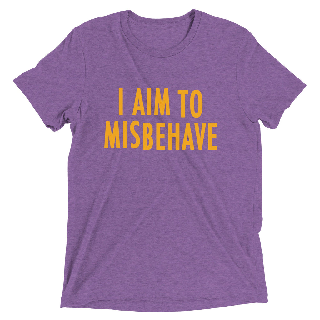 I Aim To Misbehave Men's Tri-Blend Tee product image 5