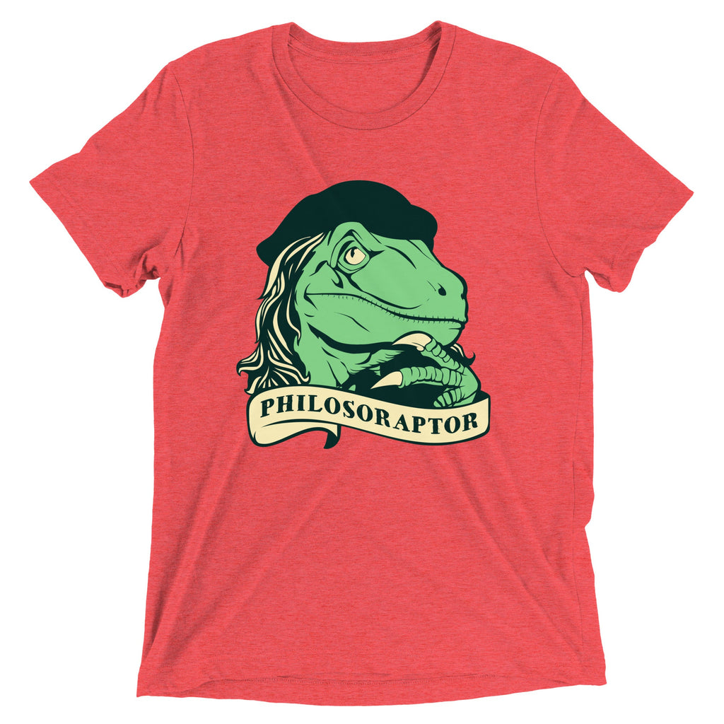 Philosoraptor Men's Tri-Blend Tee product image 3