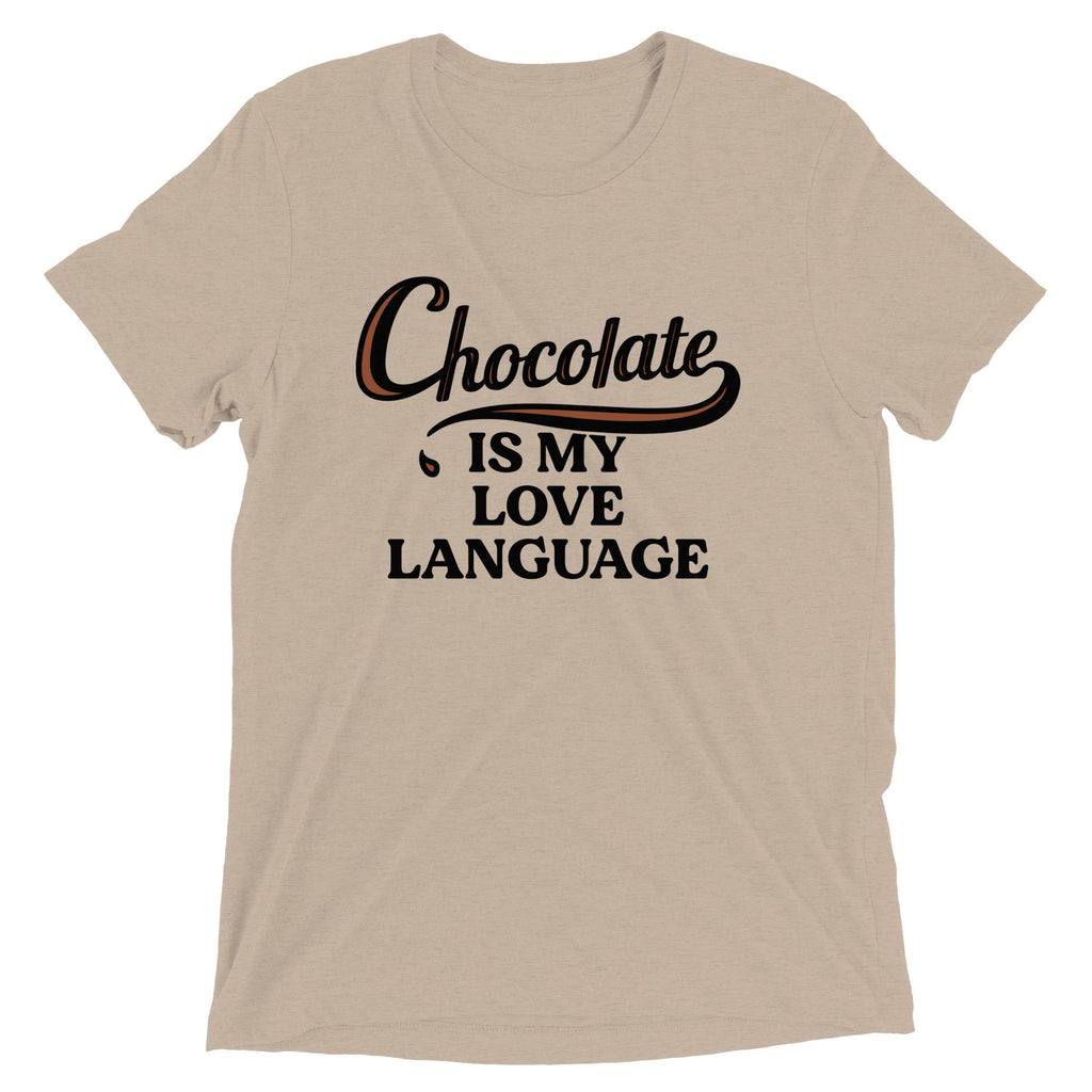 Chocolate Is My Love Language Men's Tri-Blend Tee product image 7