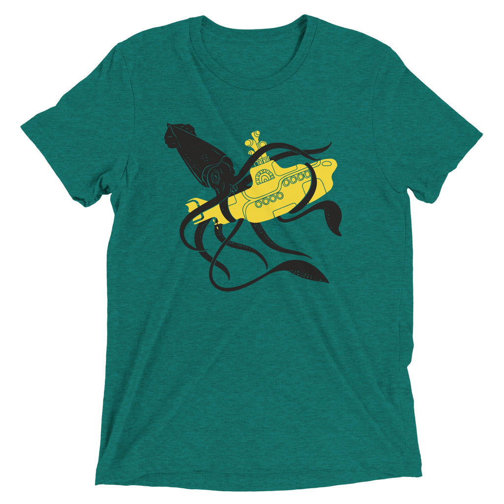 Squid Sub Battle Men's Tri-Blend Tee product image 2