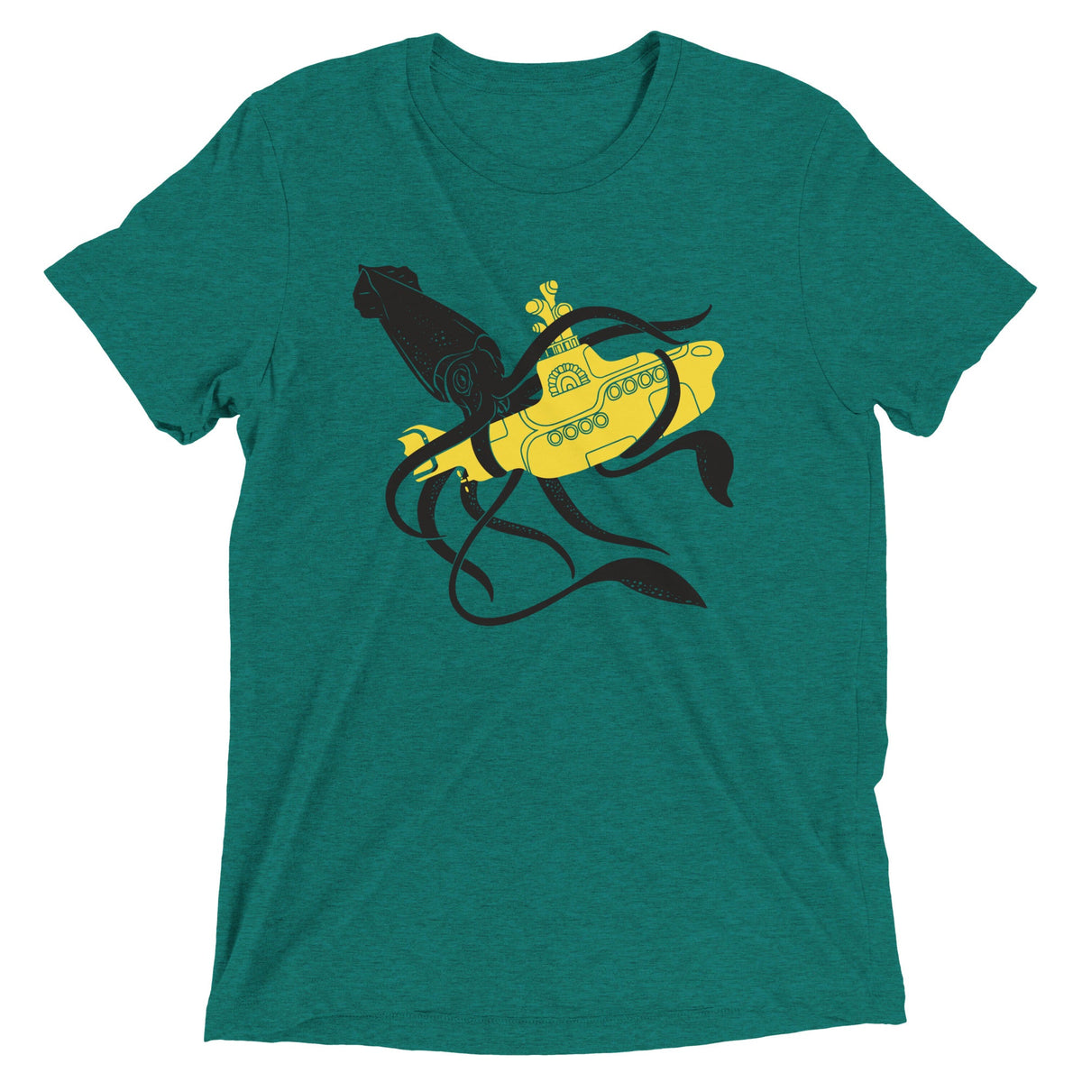 Squid Sub Battle Men's Tri-Blend Tee product image 2