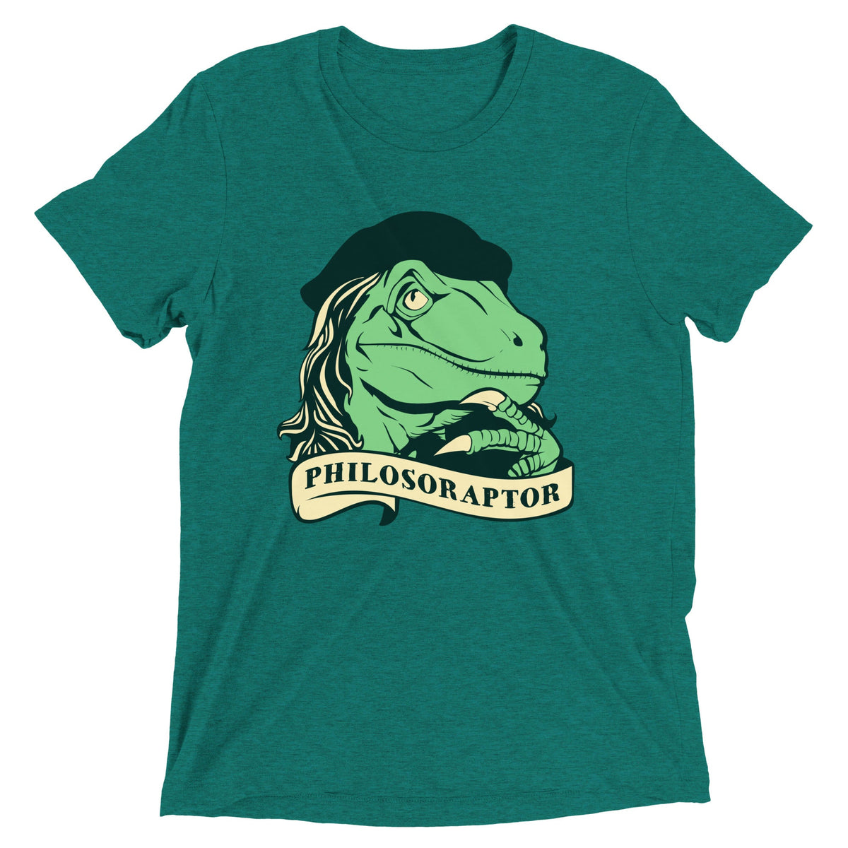 Philosoraptor Men's Tri-Blend Tee product image 1