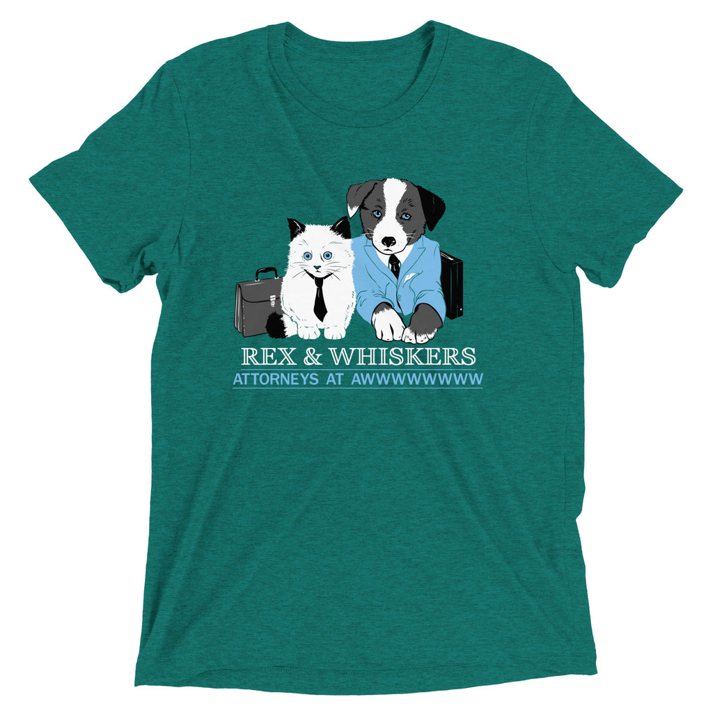 Rex and Whiskers Attorneys Men's Tri-Blend Tee product image 3