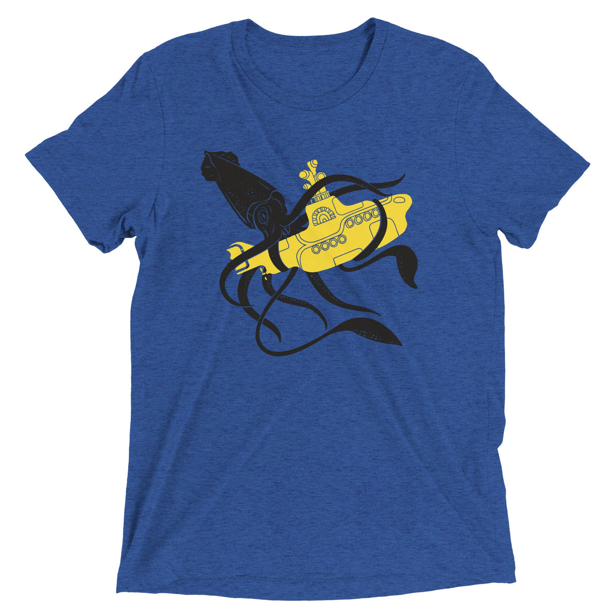 Squid Sub Battle Men's Tri-Blend Tee product image 1