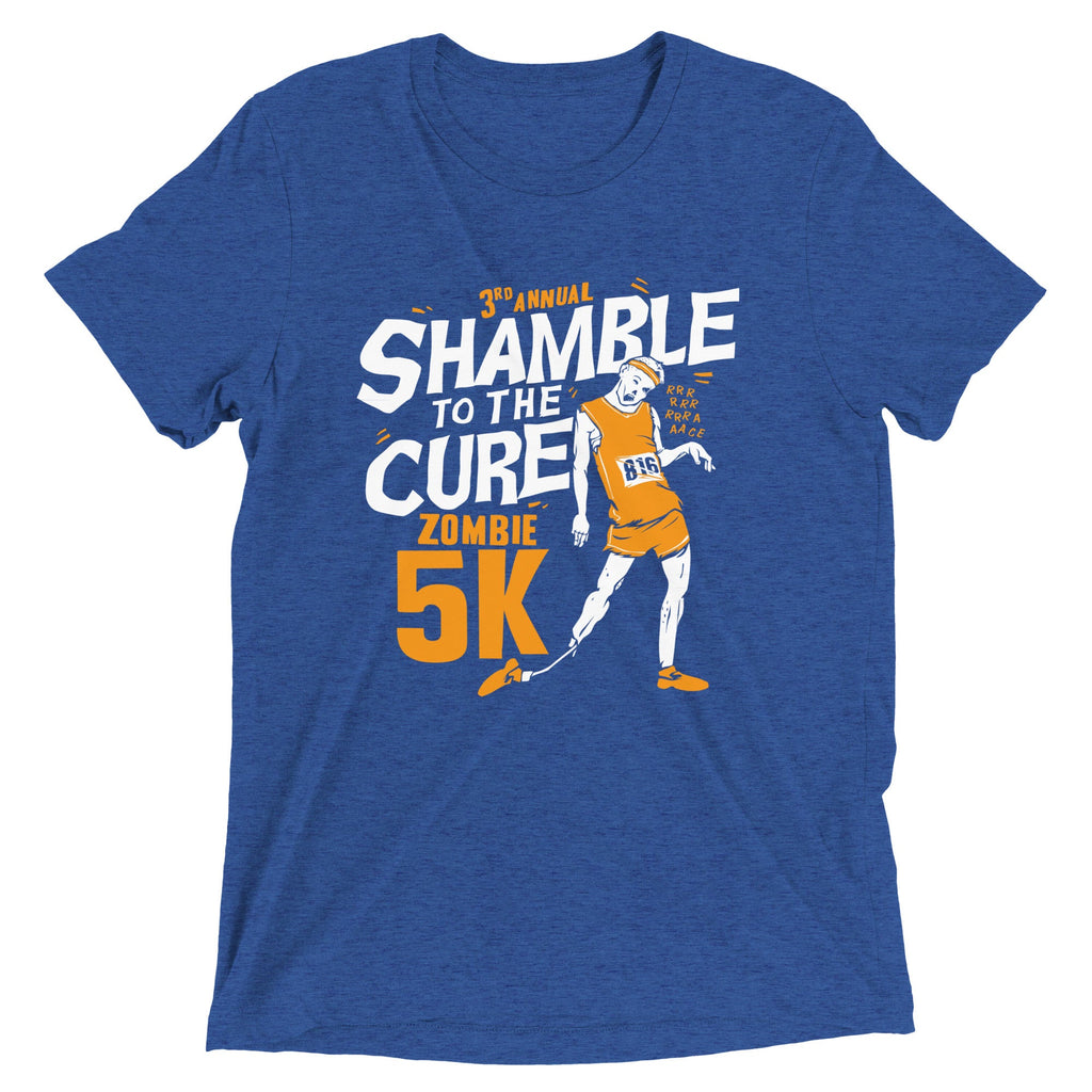 Shamble To The Cure Zombie 5K Men's Tri-Blend Tee product image 1