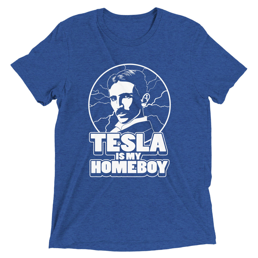 Tesla Is My Homeboy Men's Tri-Blend Tee product image 3
