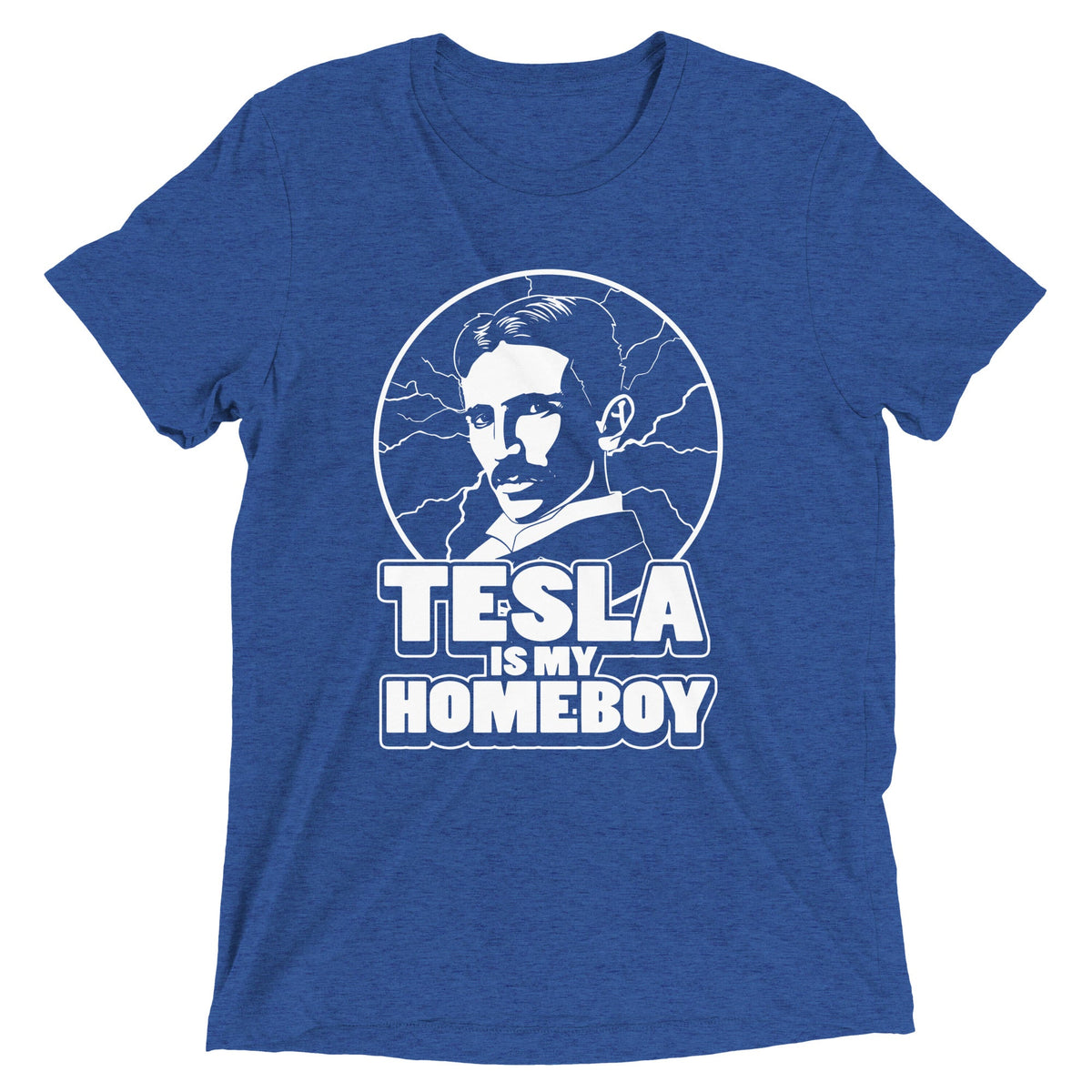 Tesla Is My Homeboy Men's Tri-Blend Tee product image 3