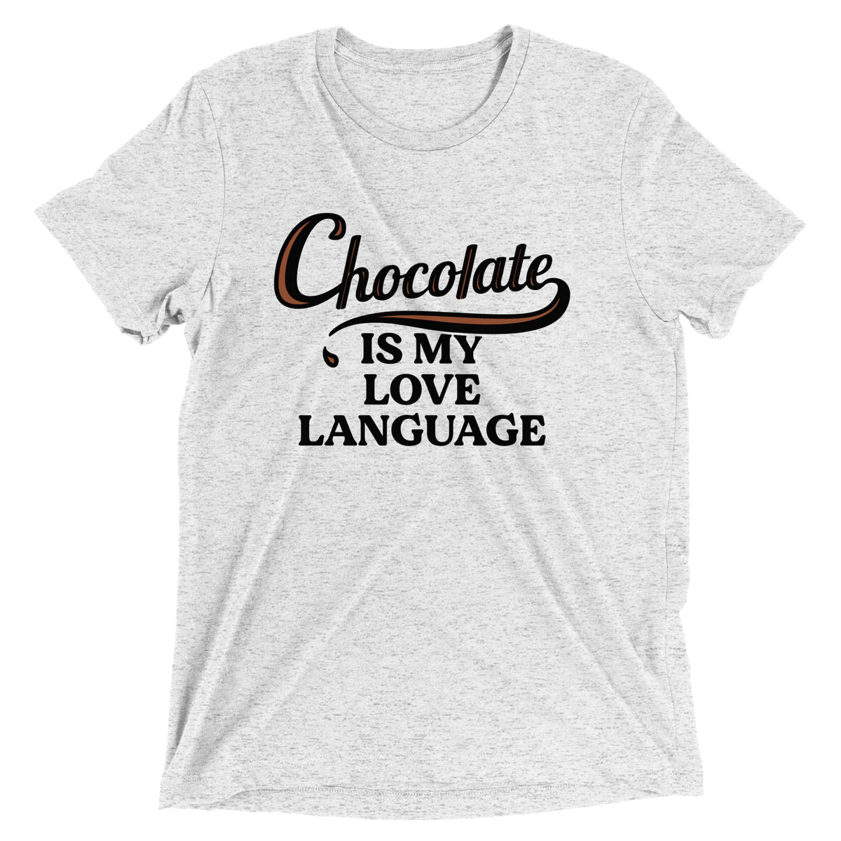 Chocolate Is My Love Language Men's Tri-Blend Tee product image 1