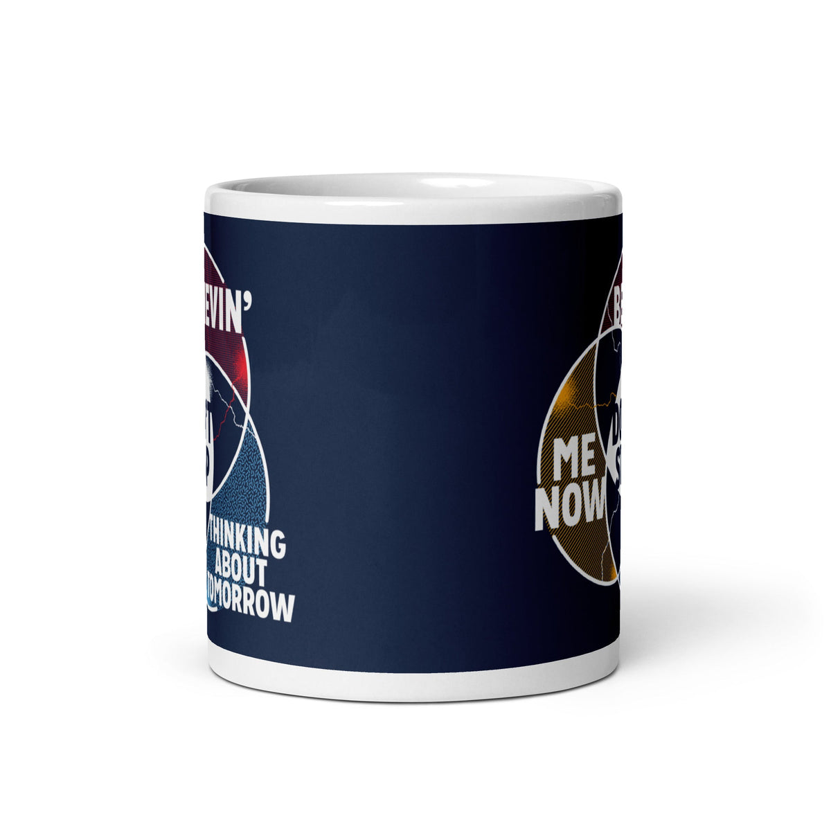 Don't Stop Venn Diagram Mug