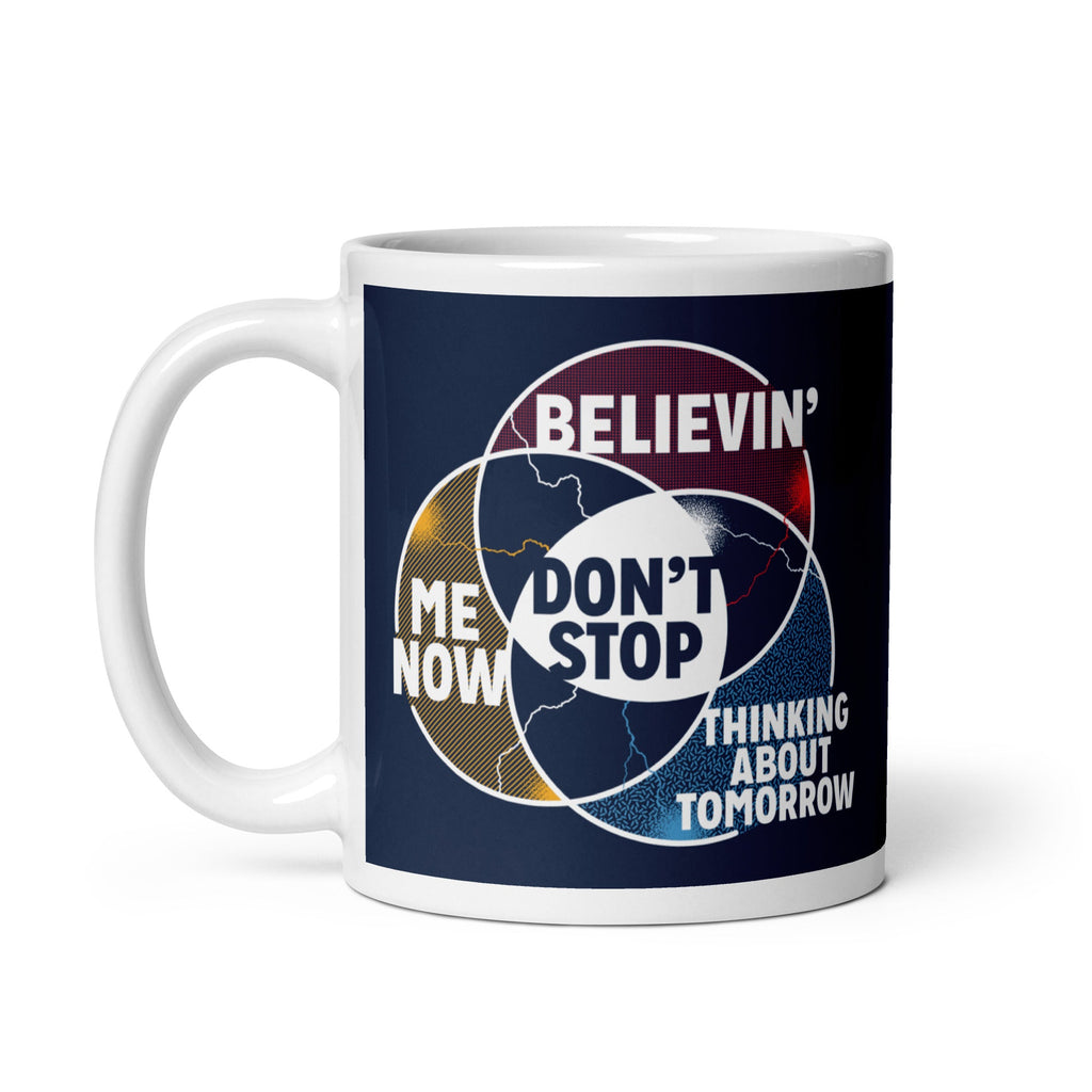 Don't Stop Venn Diagram Mug