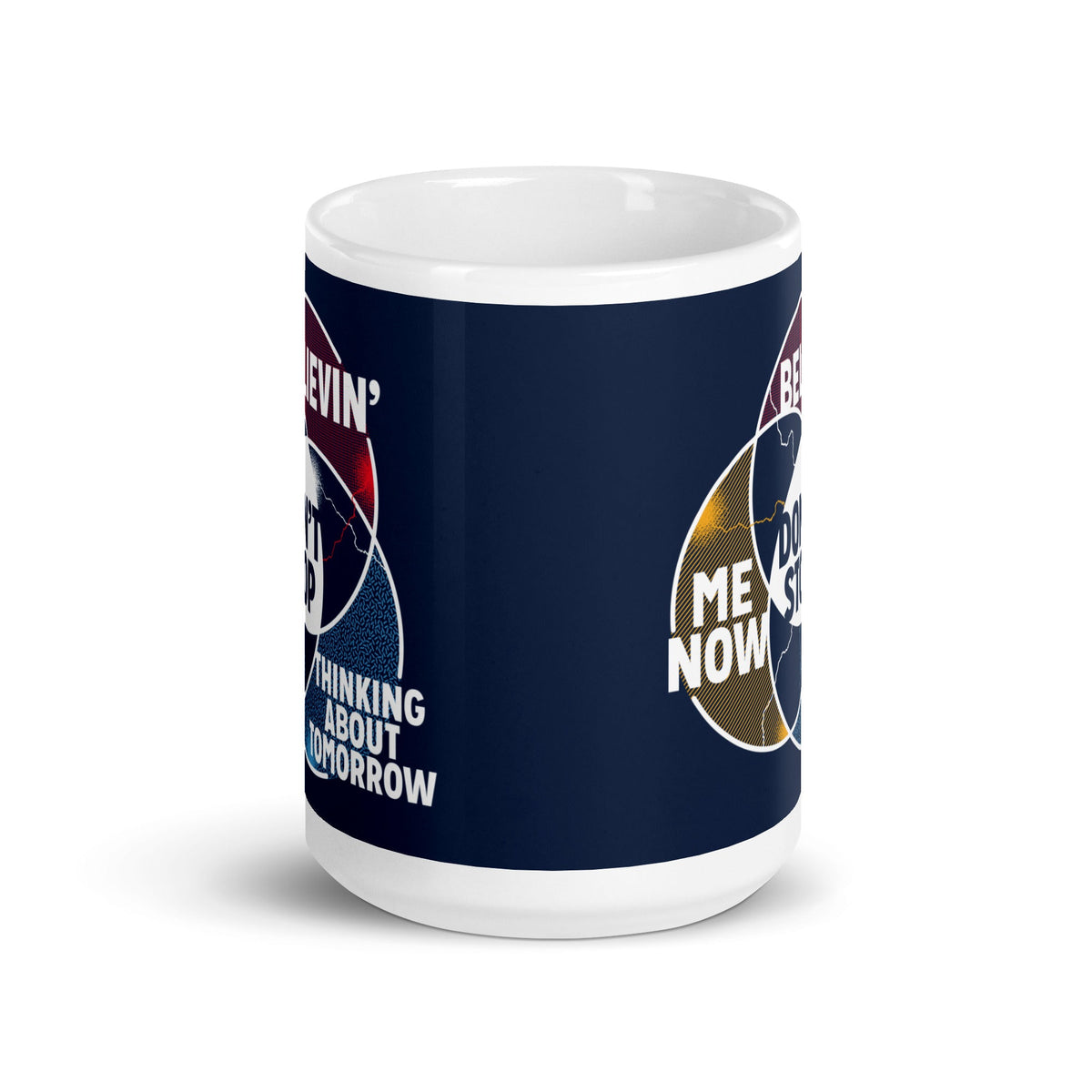 Don't Stop Venn Diagram Mug