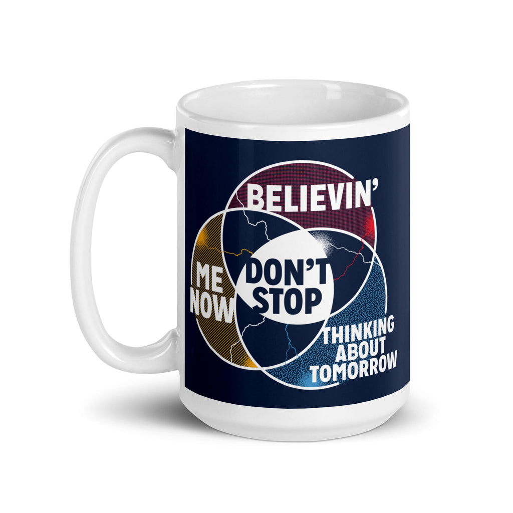 Don't Stop Venn Diagram Mug