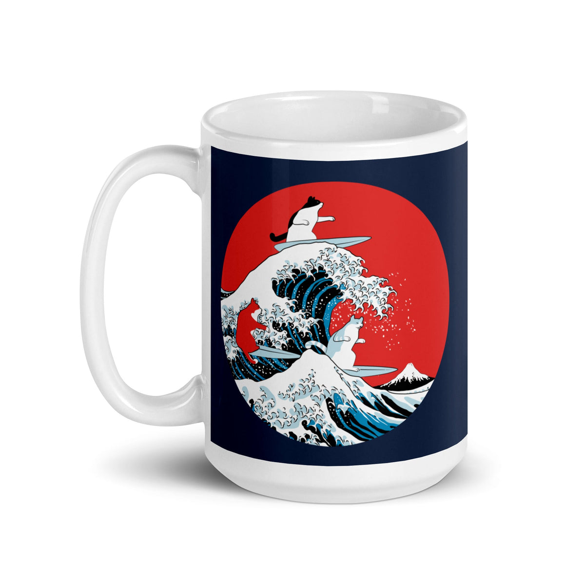 Big Wave Cats Mug