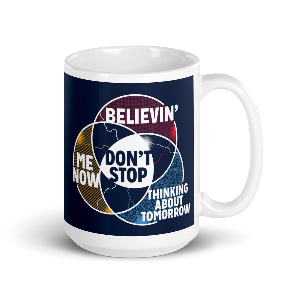 Don't Stop Venn Diagram Mug