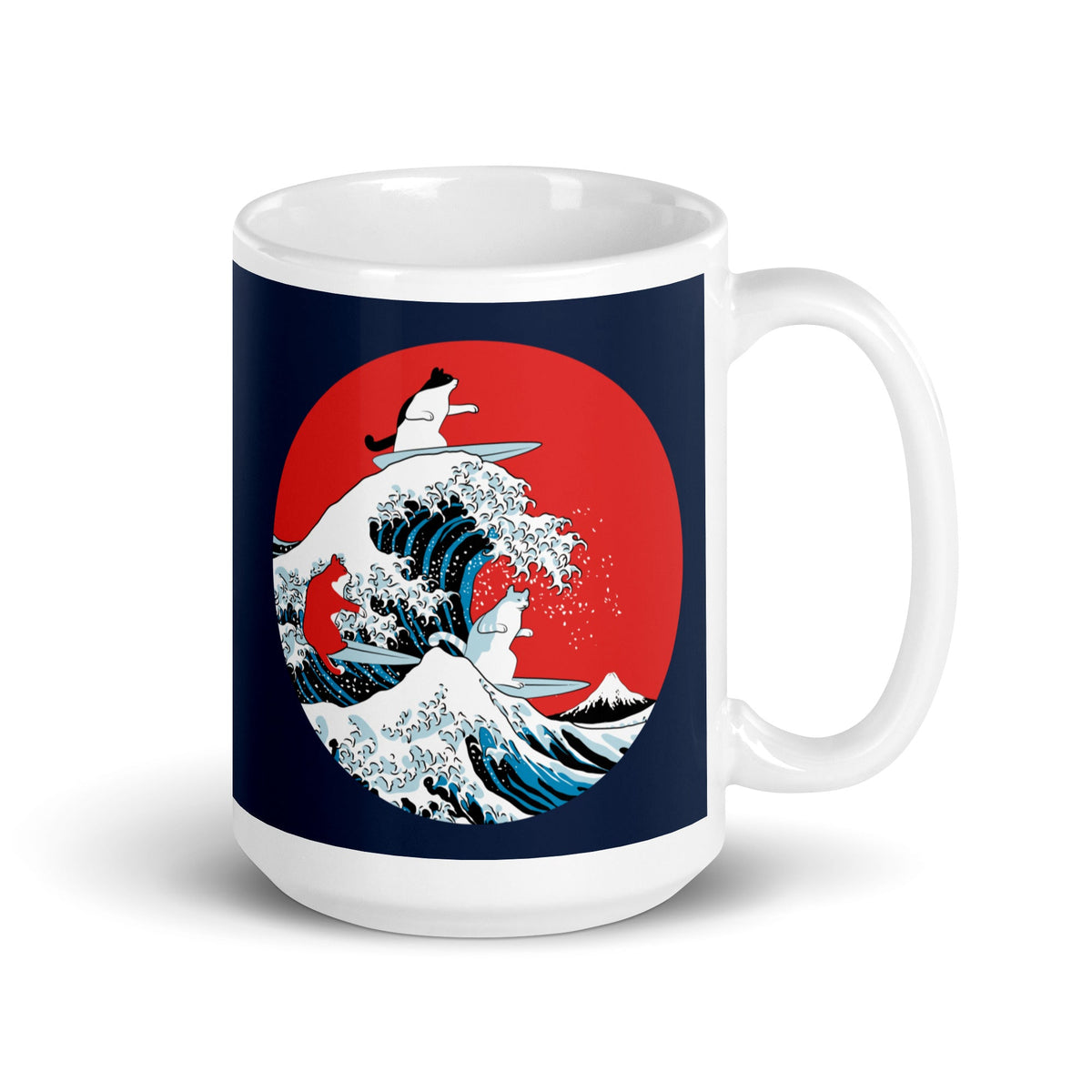 Big Wave Cats Mug