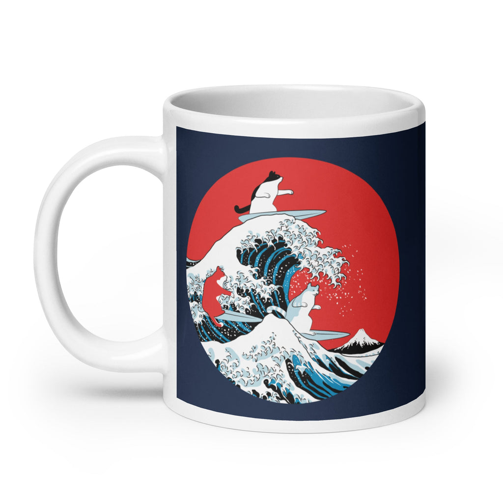Big Wave Cats Mug