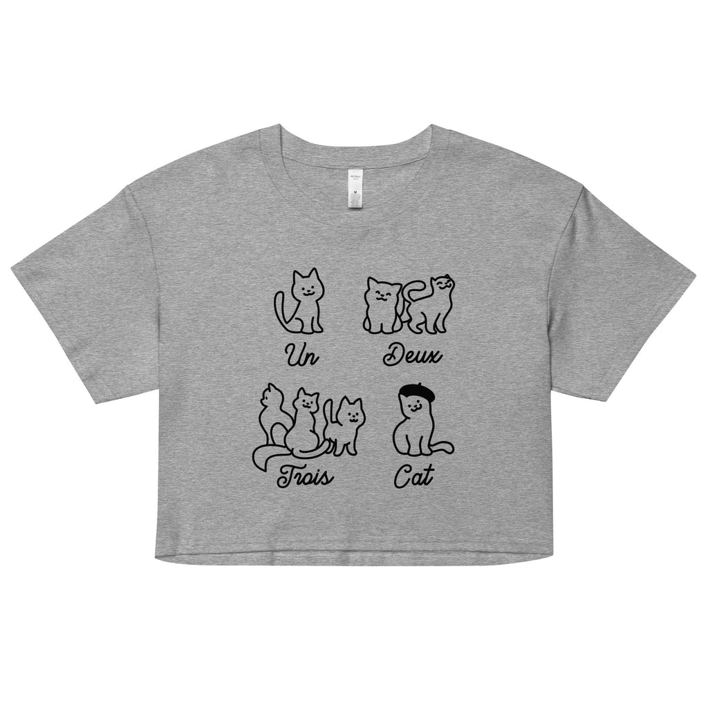 Un Deux Trois Cat Women's Crop Tee product image 1