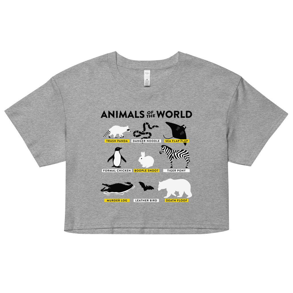 Animals Of The World Women's Crop Tee product image 3