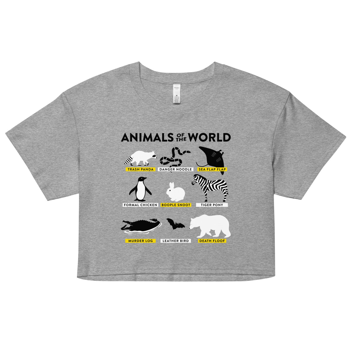 Animals Of The World Women's Crop Tee product image 3
