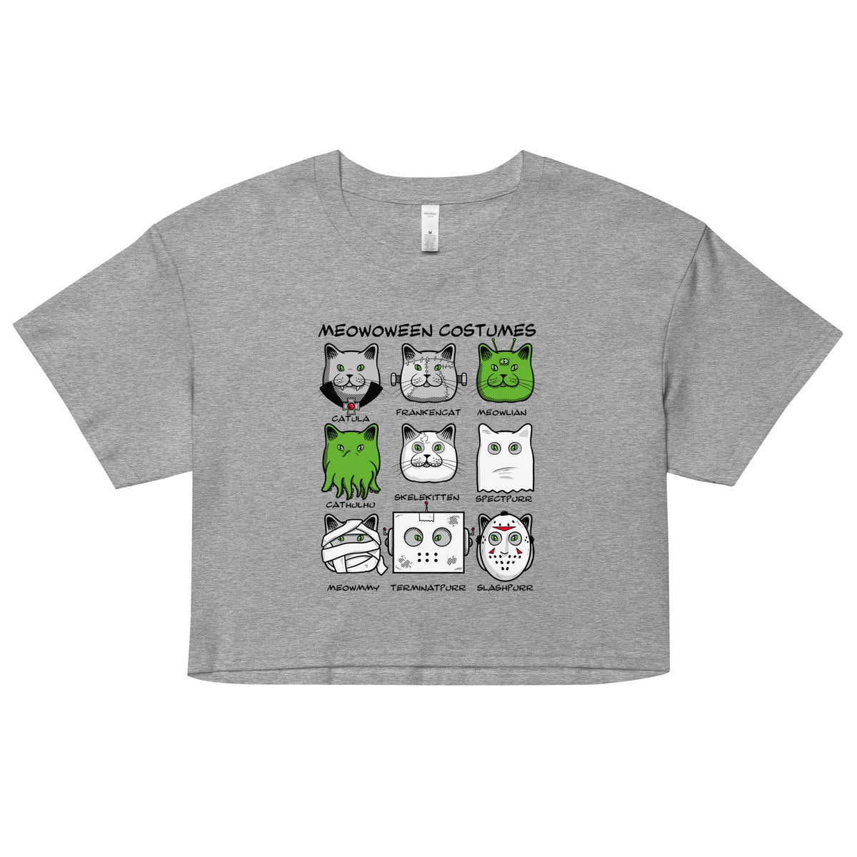 Meowoween Costumes Women's Crop Tee product image 1