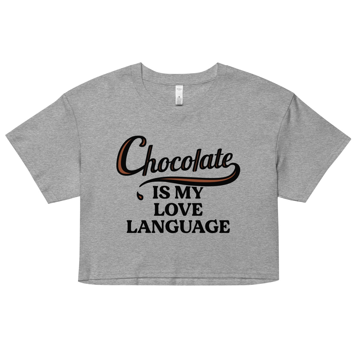 Chocolate Is My Love Language Women's Crop Tee product image 5