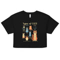 Types Of Cats Women's Crop Tee product image 1