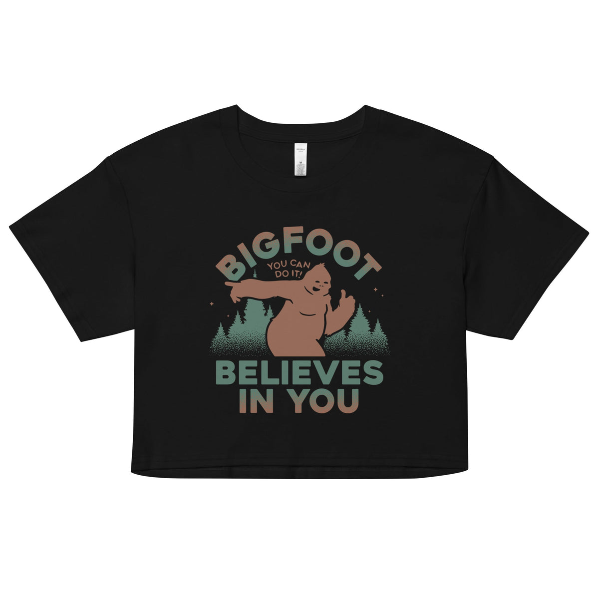 Bigfoot Believes In You Women's Crop Tee product image 1